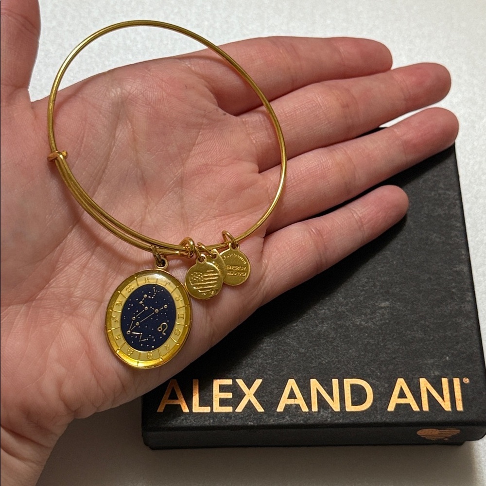 Alex and Ani Gold Leo Constellation Charm Bracelet - Picture 12 of 12